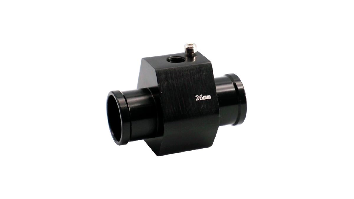 Simoni+Racing+Adaptateur+de+capteur+de+temp%C3%A9rature+d%27eau+-+Aluminium+anodis%C3%A9+noir+-+%C3%9826mm